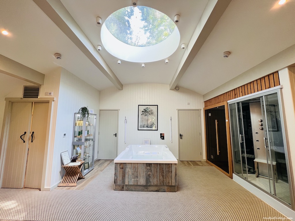 inside the spa at The Eastbury Hotel and Spa