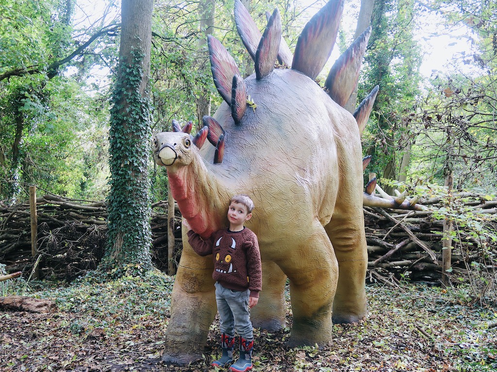 The dinosaur walk at Port Lympne Safar