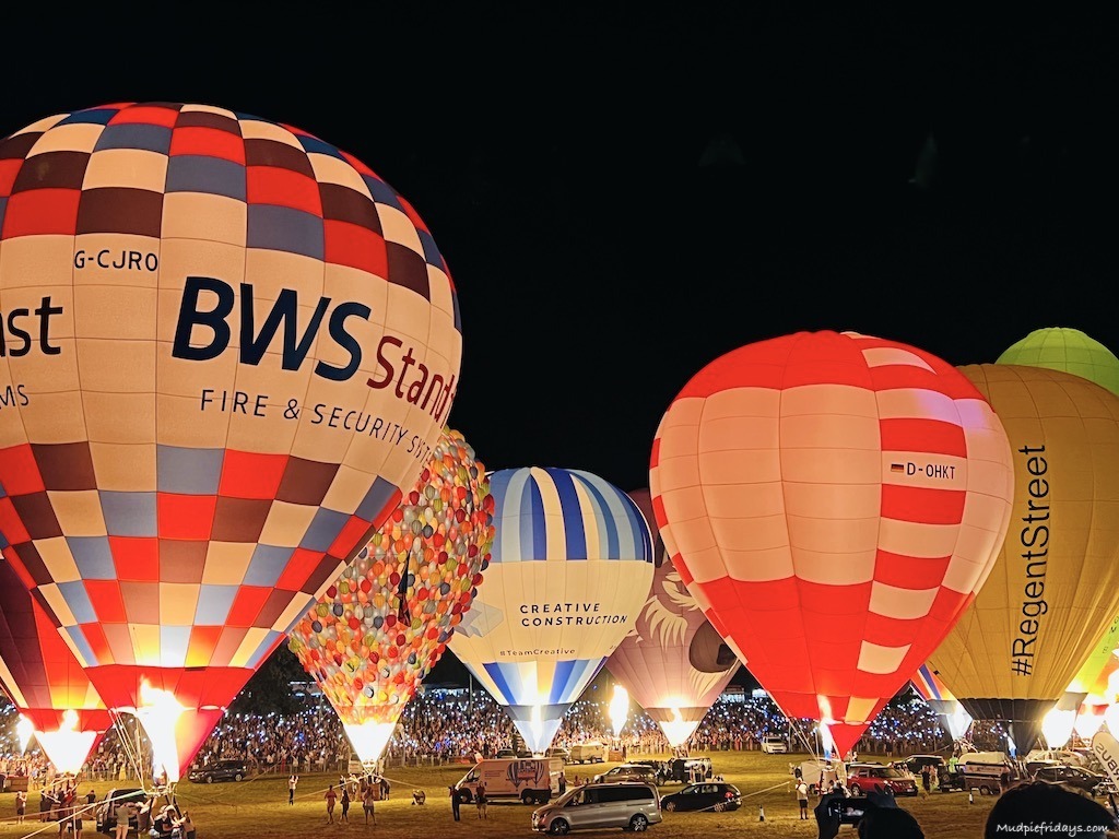 Bristol Balloon Fiesta Night Glow in full swing
