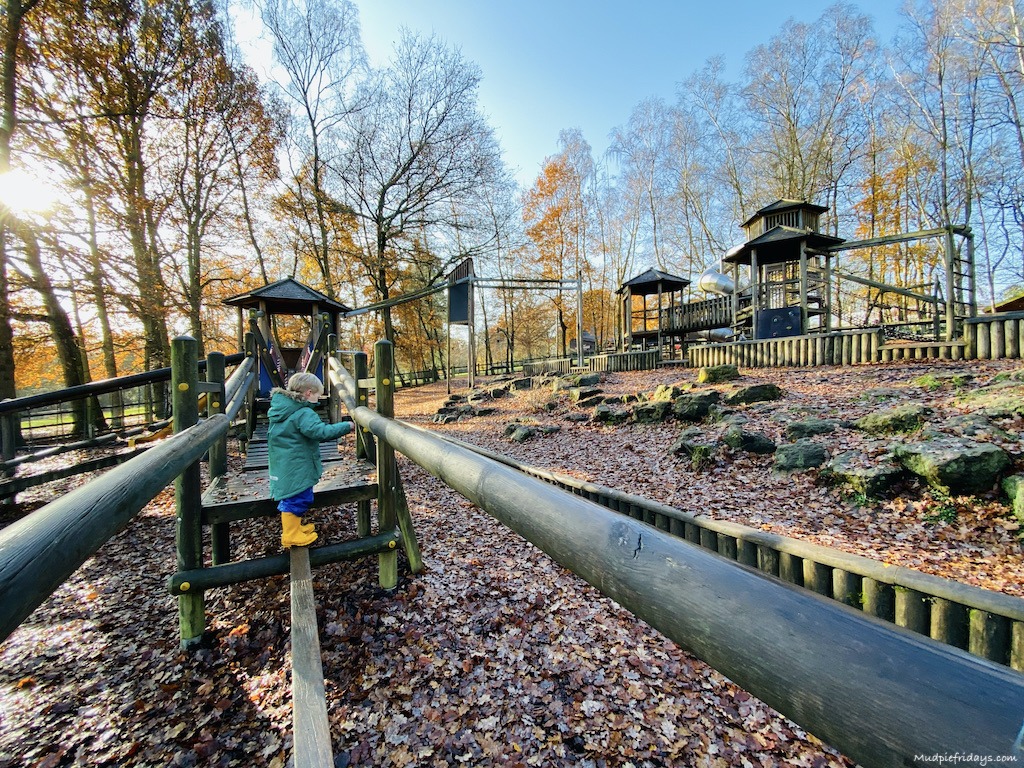 Tilgate Park play area in Crawley West Sussex