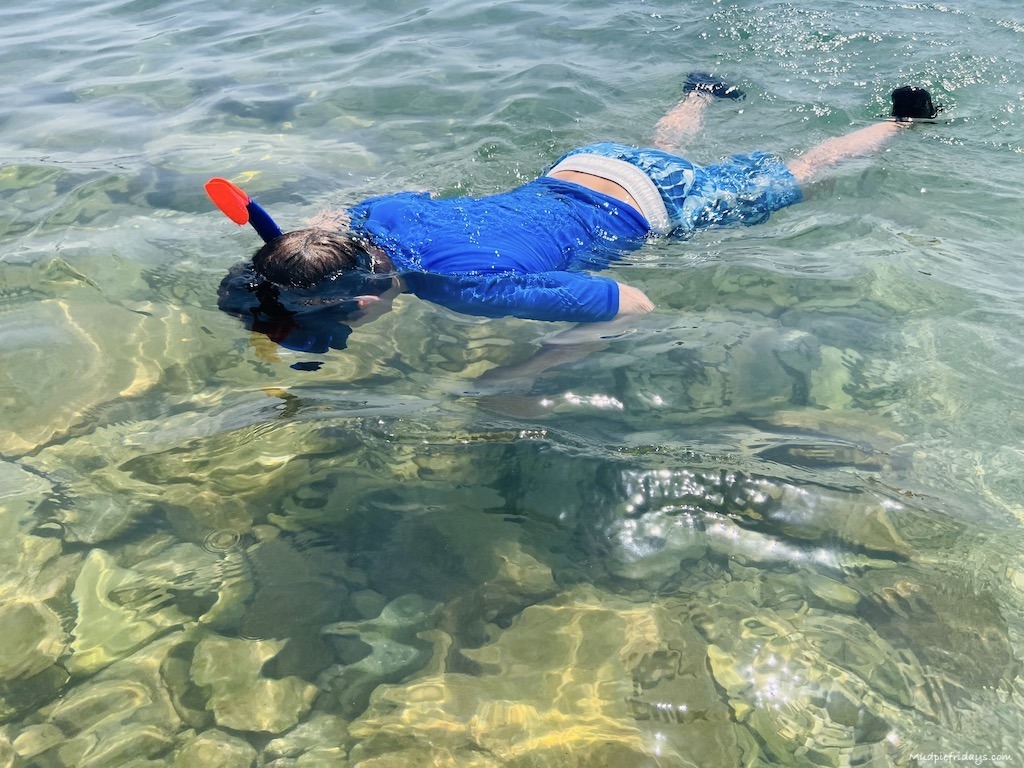 The clear adriatic sea Sibenik strand