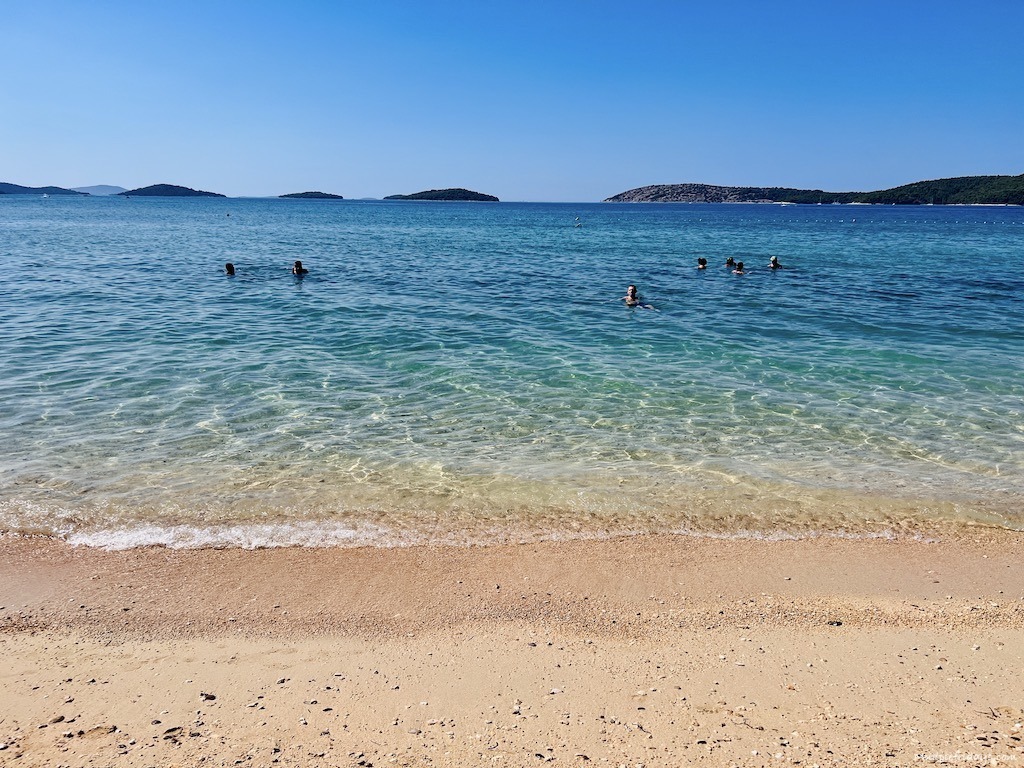 White Beach the sandy sibenik beaches