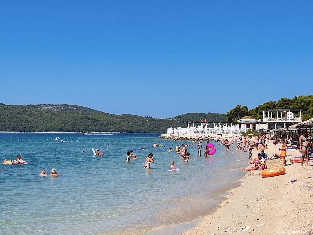 White Beach the sandy sibenik beaches