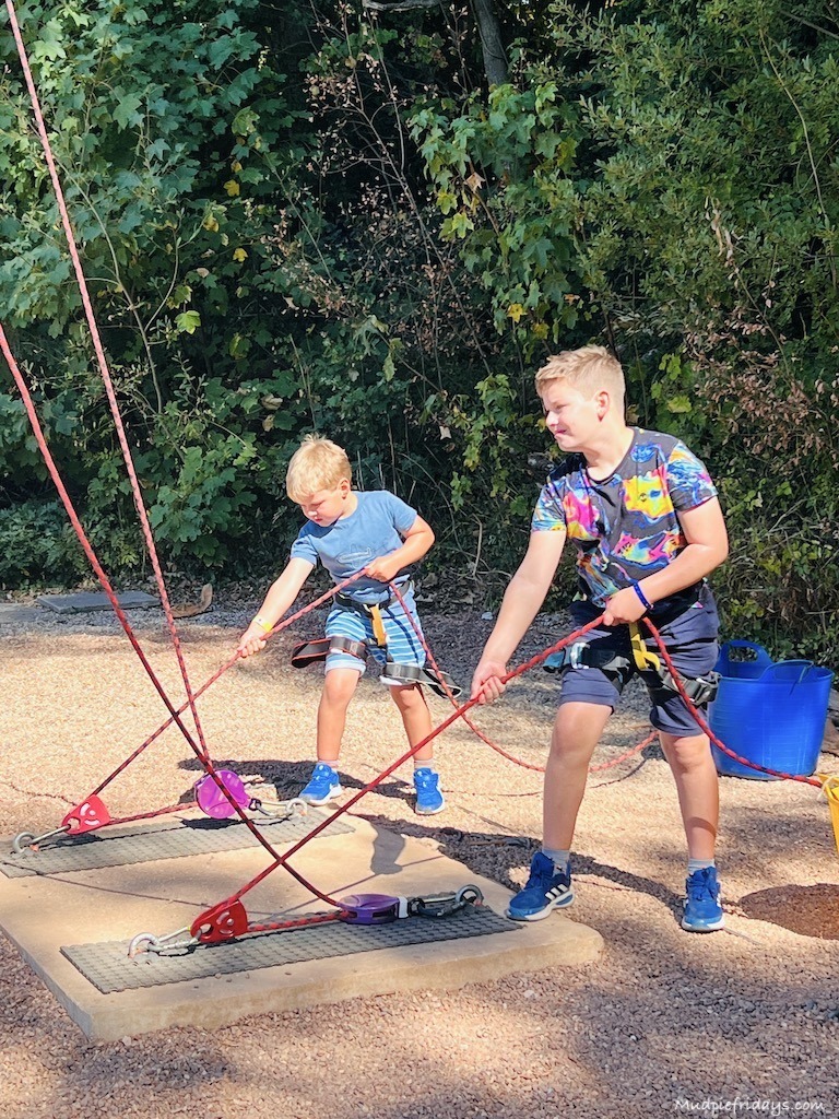 Holding the ropes at the vertical challenge
