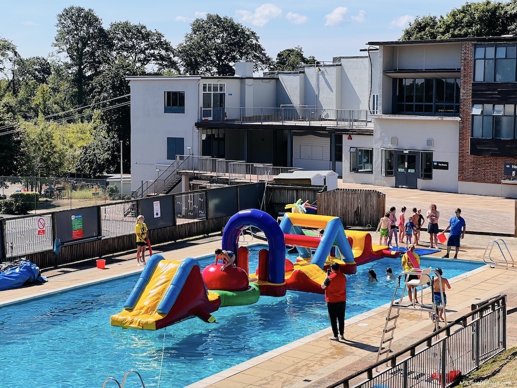 One of the inflatables at Barton Hall in Devon a PGL Holiday