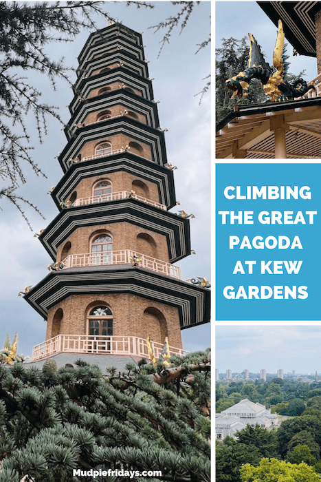 Climbing the Great Pagoda at Kew Gardens