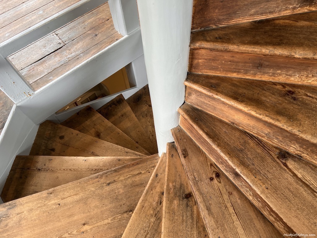 The stairs inside the great pagoda at Kew gardens
