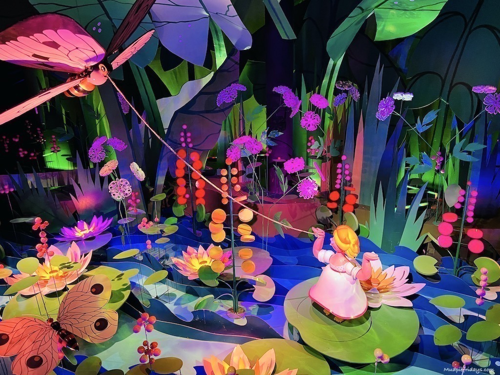 inside the hans christian andersen ride at Tivoli Gardens copenhagen