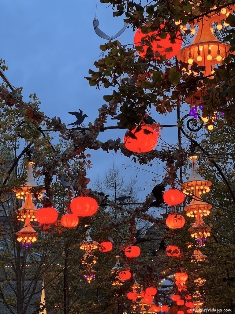 pumpkin lights at Tivoli Gardens for halloween