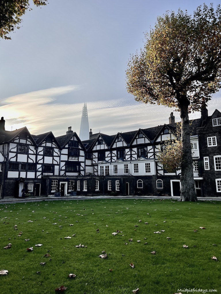 The tudor buildings where some of the Yeoman Warders live