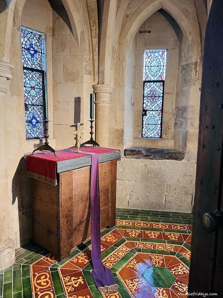 Chapel in The medieval palace at the tower of london