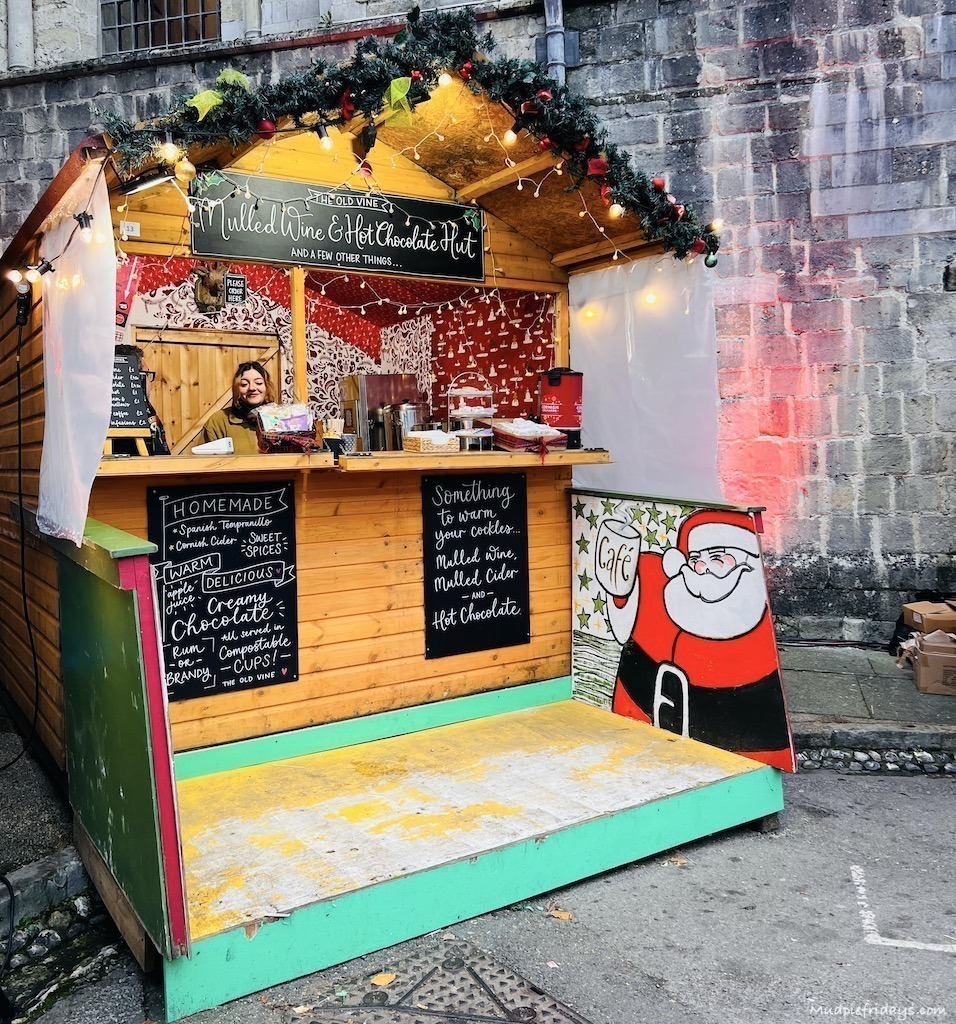 One of the chalets at the Winchester Xmas Market