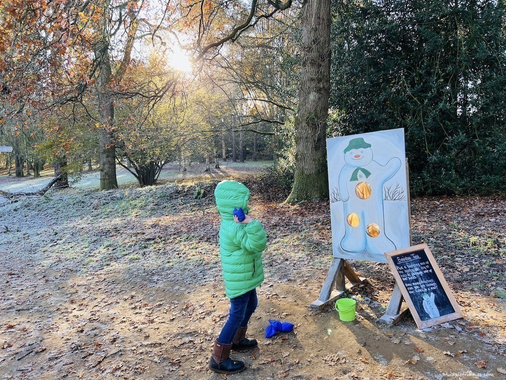 Harry enjoying the activities on offer at Winkworth Arboretum Christmas
