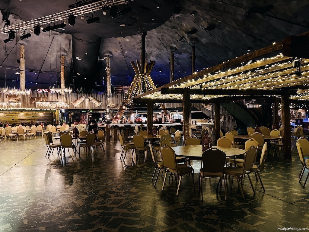 The restaurant in the centre of the Santa Park Rovaniemi