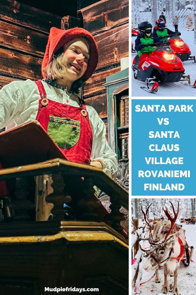 Santa Park vs Santa Claus Village Rovaniemi in Finland