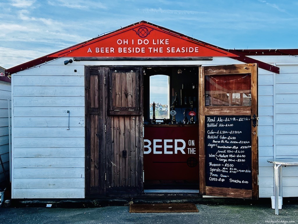 The beer beach hut on Herne bay pier