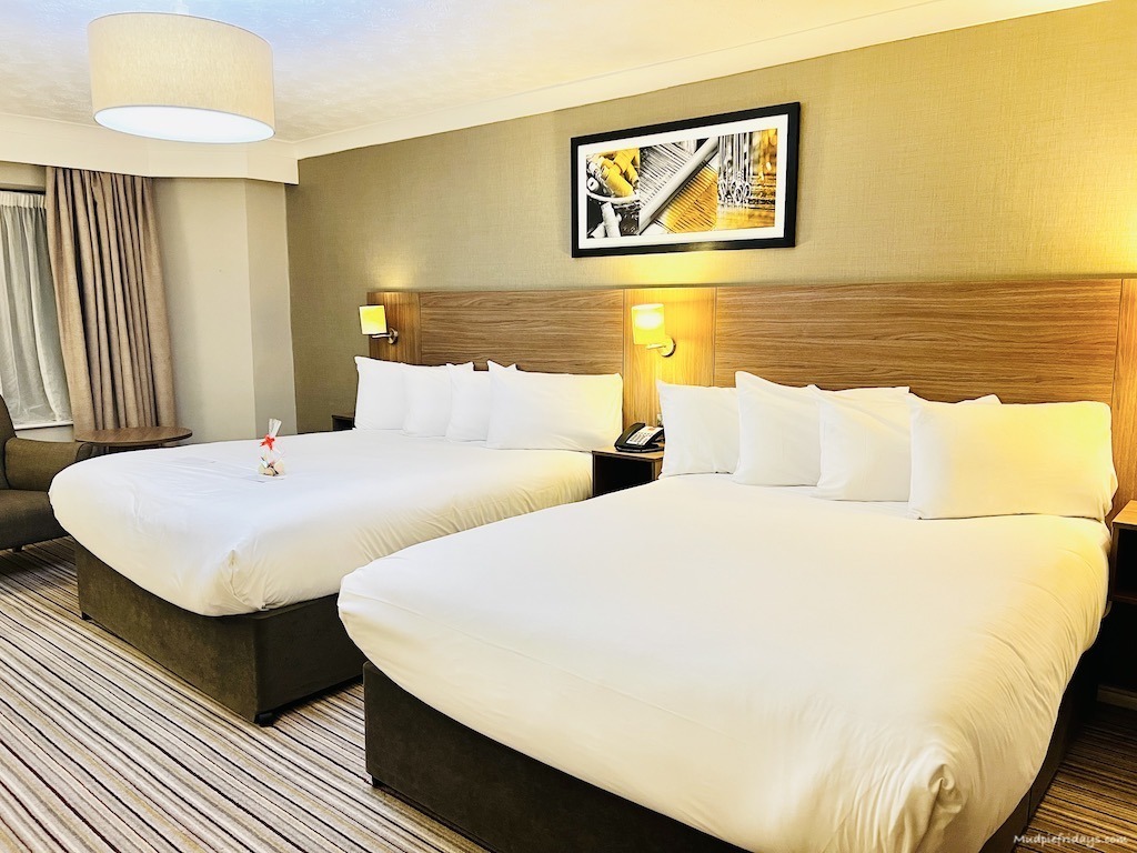 A family executive room at the Leonardo Hinckley Island Hotel good value family breaks