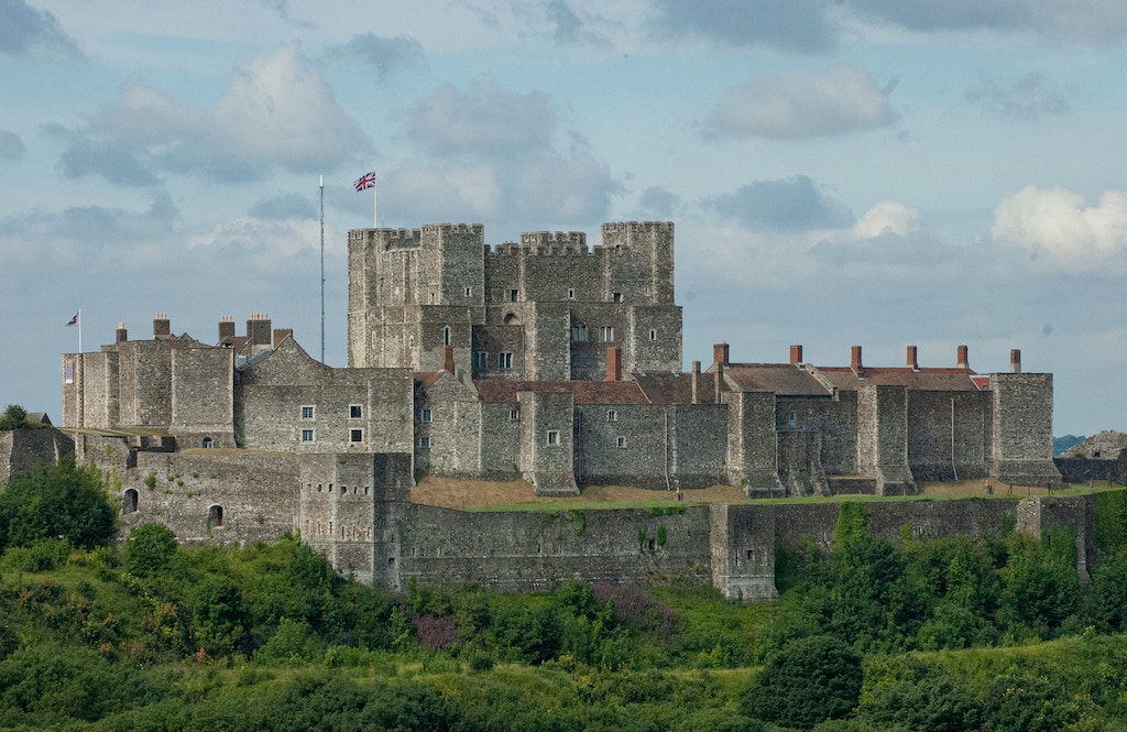 Dover castle from a distance