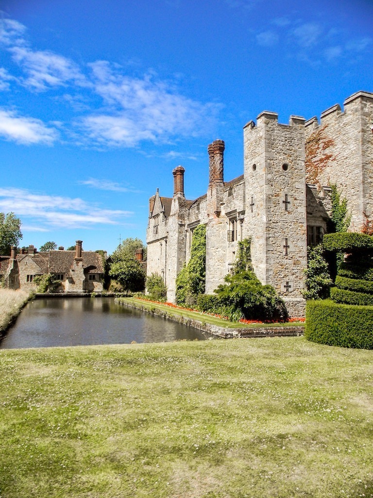 Hever castle in the sunshine