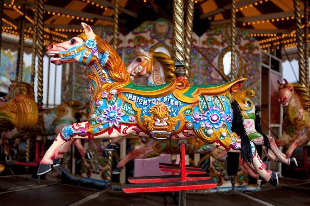 traditional carousel horse - things to do in Kent in the easter holidays - Dreamland