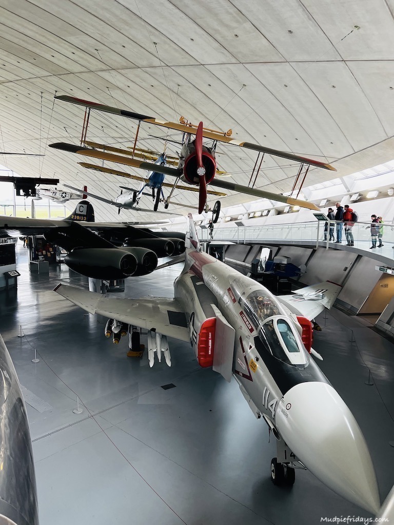 Inside the American air museum at Duxford