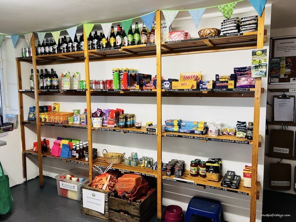 Inside the honesty shop at Warren Farm 