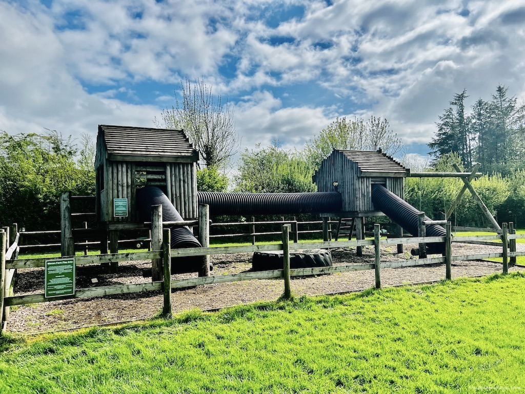 play area at Warren Farm - glamping in Somerset close to Cheddar Gorge