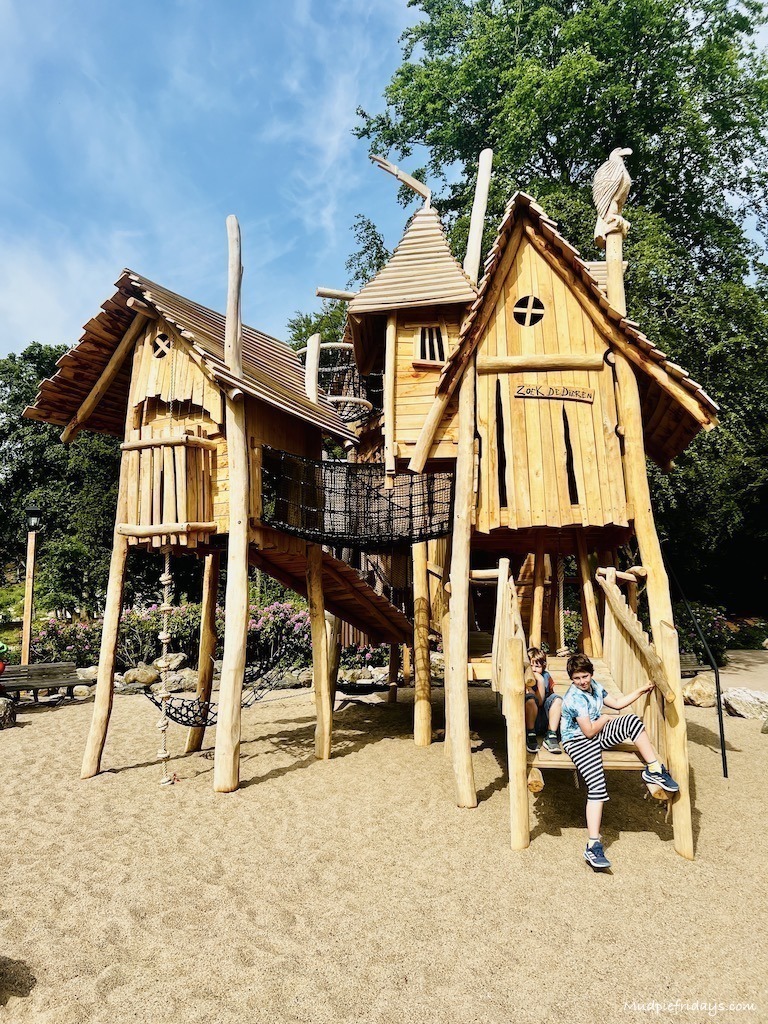 Wauwels Nest the new play area at Duinrell theme park which includes wooden houses