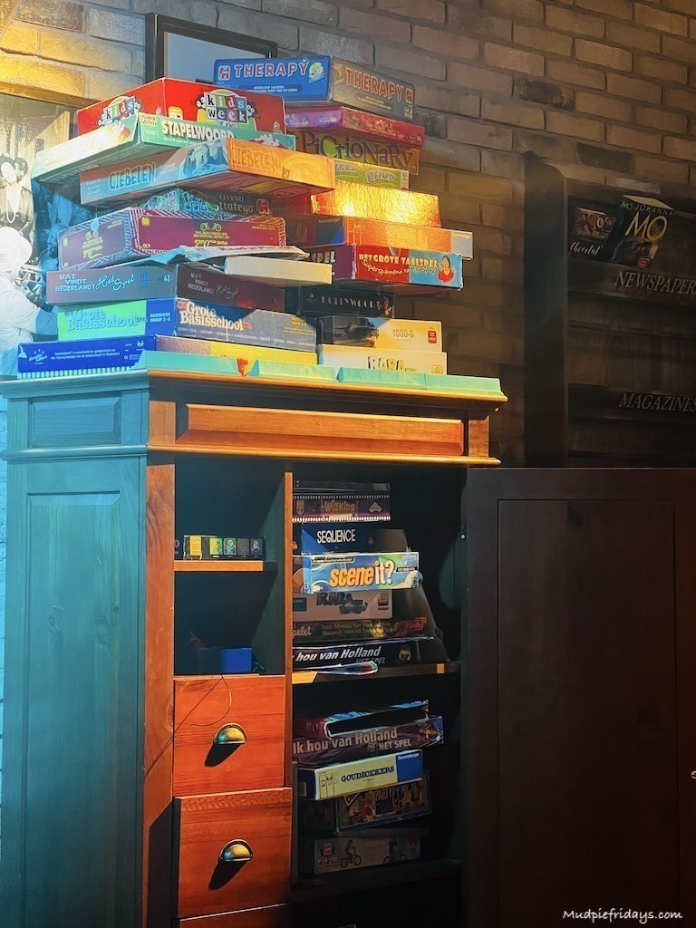 Games available to borrow and return in the pub onsite