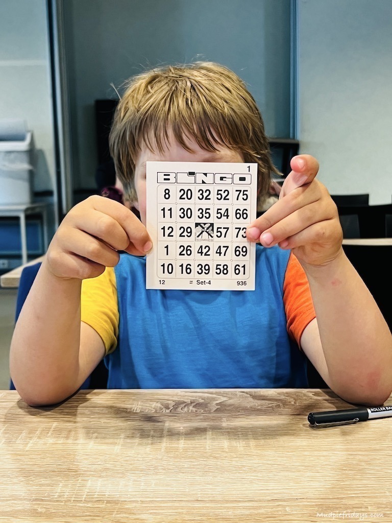 Harry playing bingo