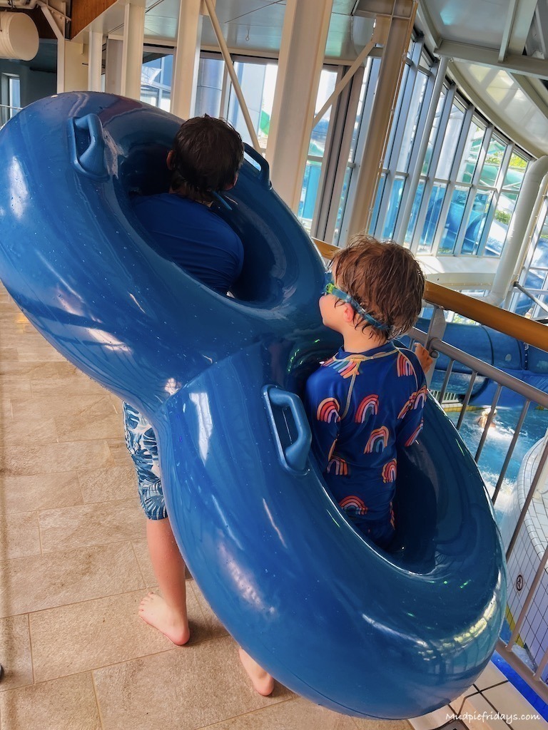 A double ring tube which is used on three of the slides