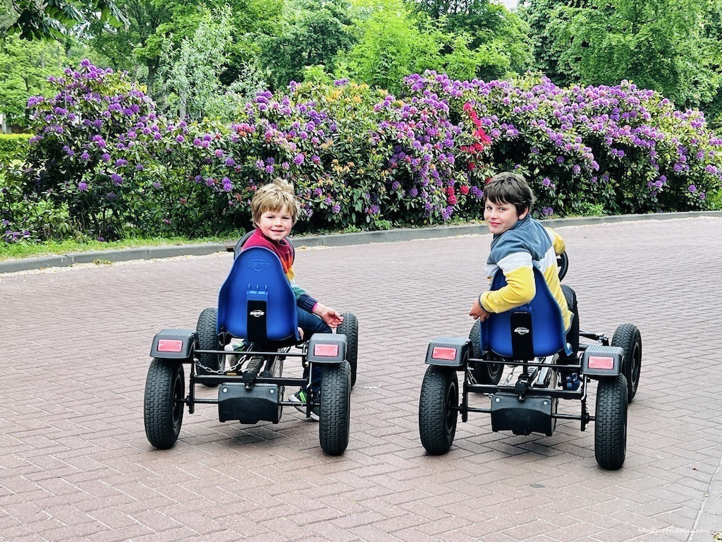 The boys on go-karts