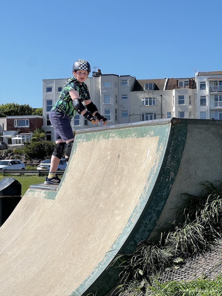 Charlie in the skate park
