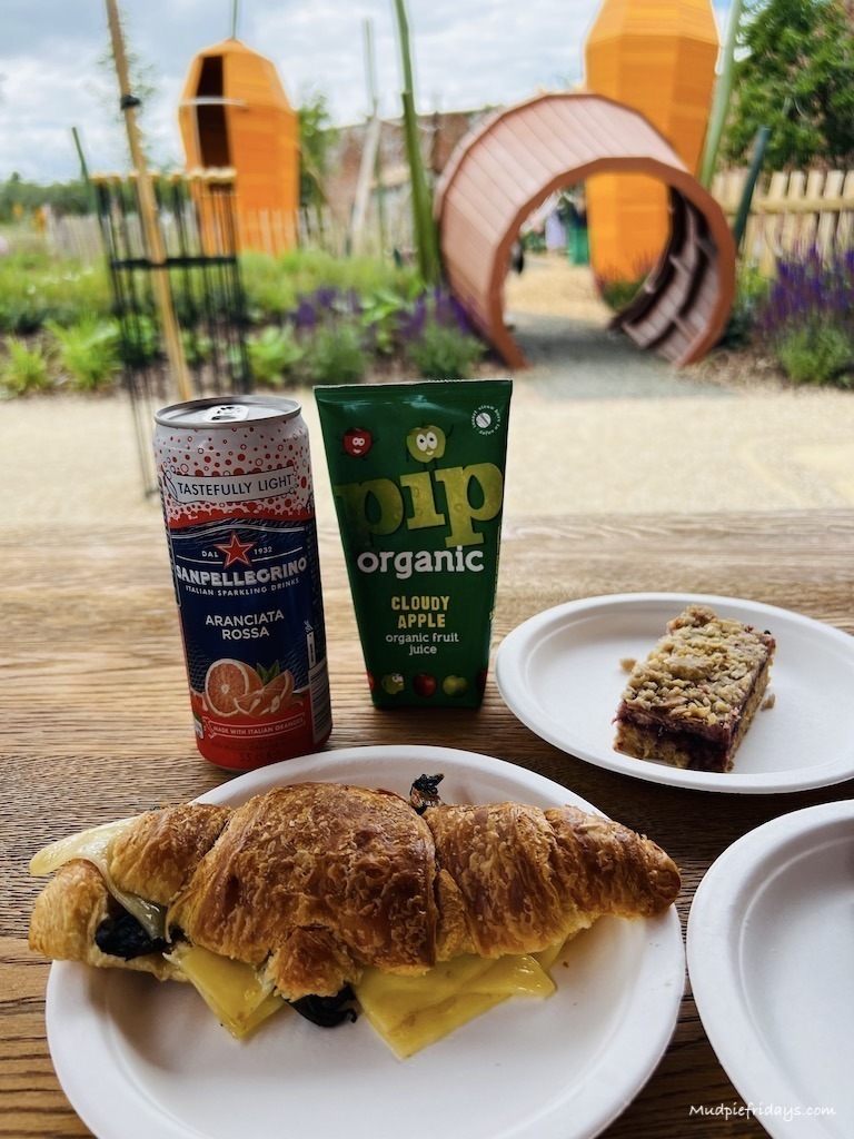 Food from the snack shack at Blenheim Palace Adventure Play