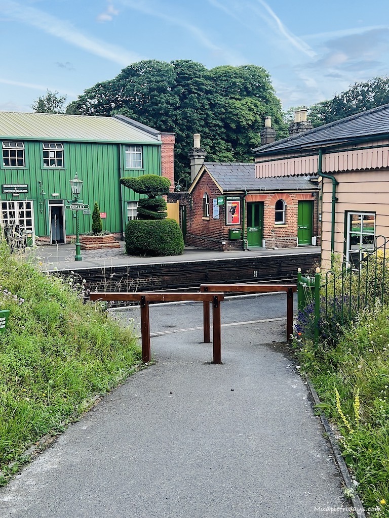 Ropley station as you enter it from the campsite and watercress lodges
