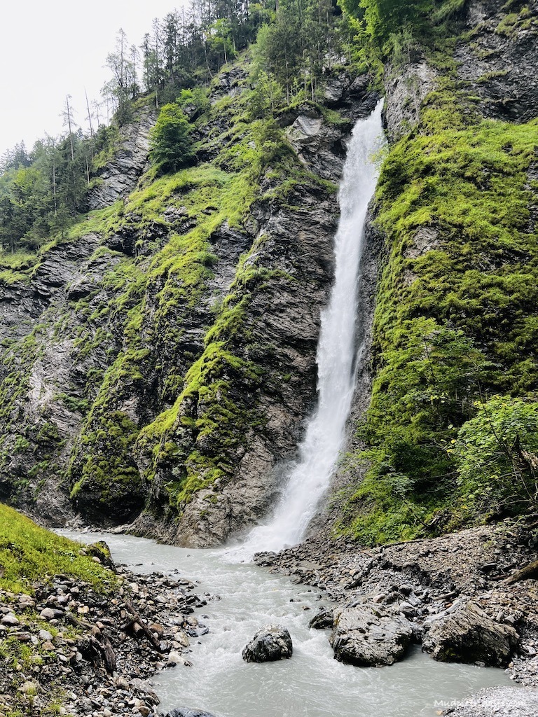 The Liechtensteinklamm waterfall at the end of the hike