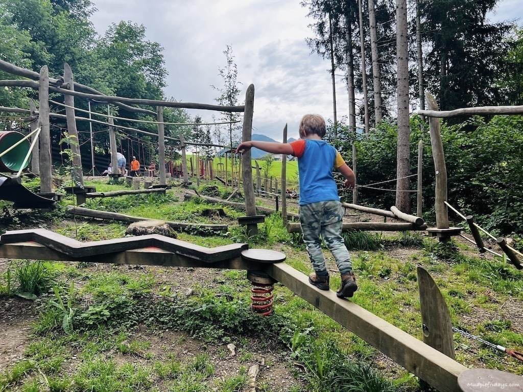 Harry balancing on JODYs tree trail