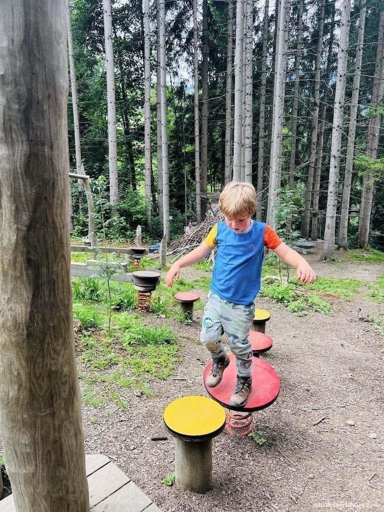 Harry balancing on JODYs tree trail