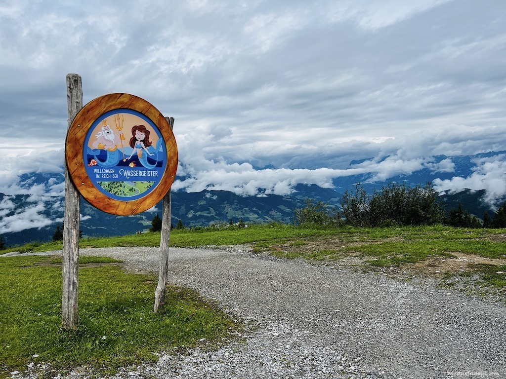 One of the signs showing the different water spirit area up the geisterberg