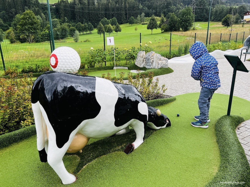 Harry playing golf