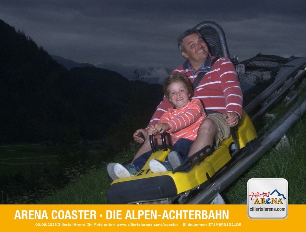 An official paid for photo from the arena coaster