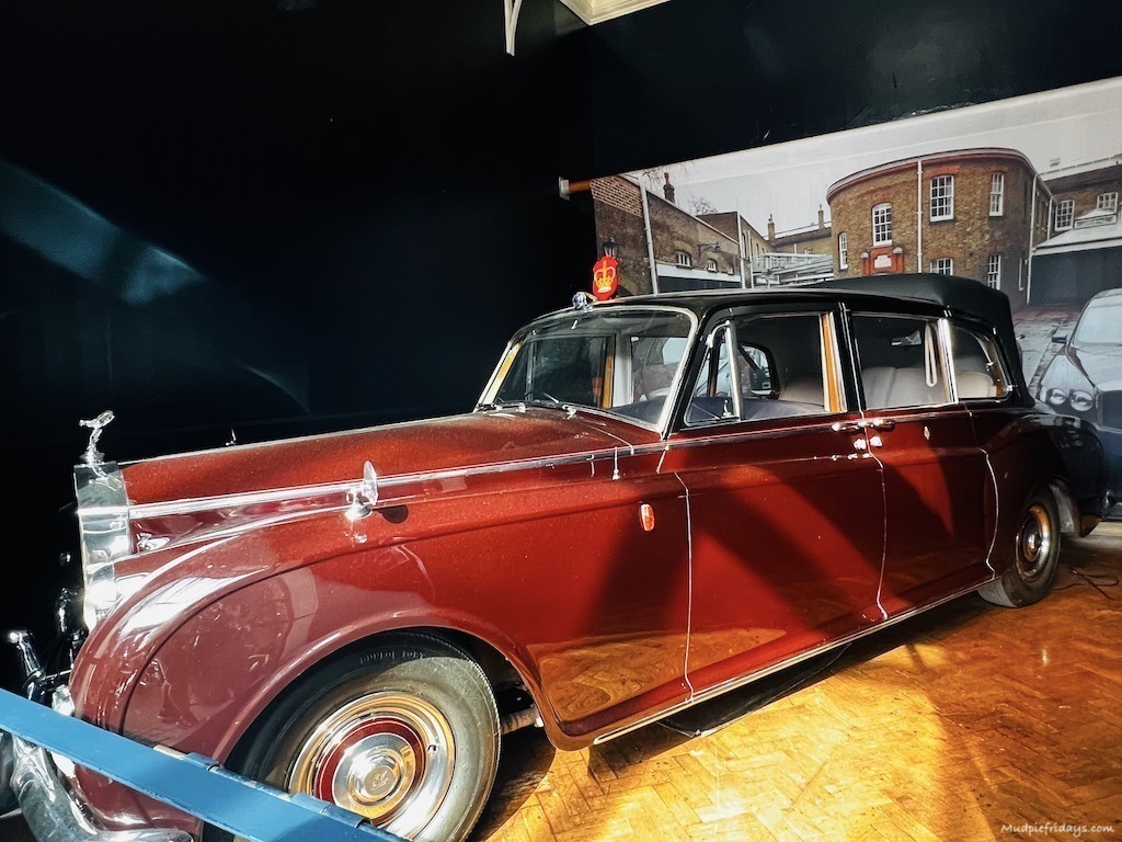 A Royal car in the Royal Mews that we saw 