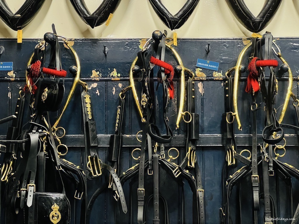 The tack room in the Royal Mews 
