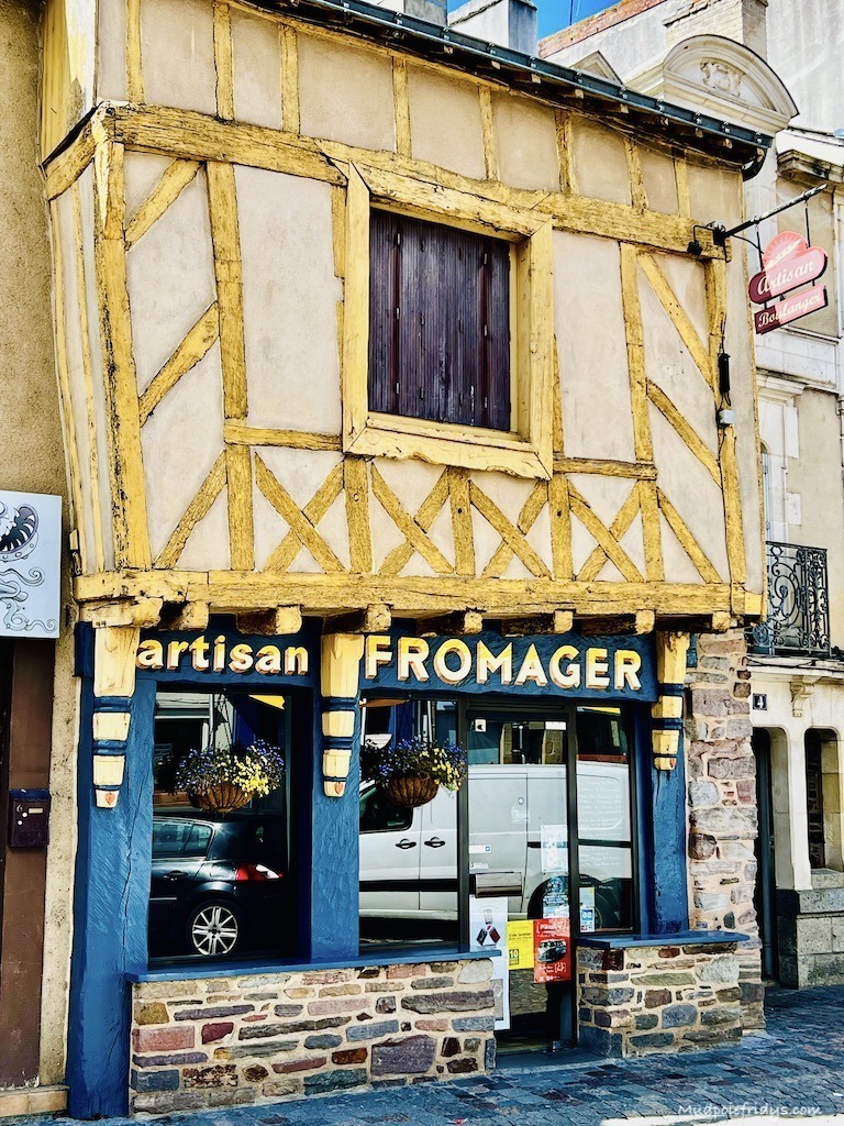 A cheese shop in Redon Brittany France