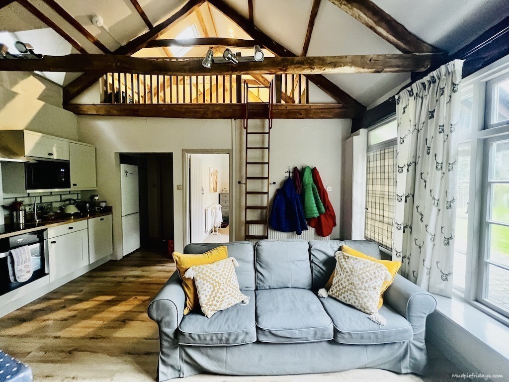 The Tack Room Cottage open plan living area in at Glynn Barton Cottages Review