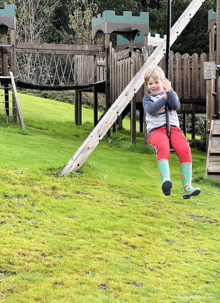 Harry on the zip line