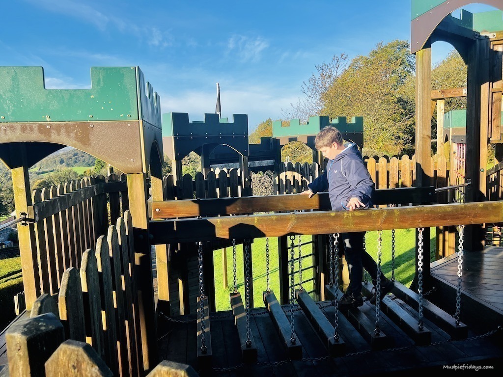 Charlie on the Giant Play fort
