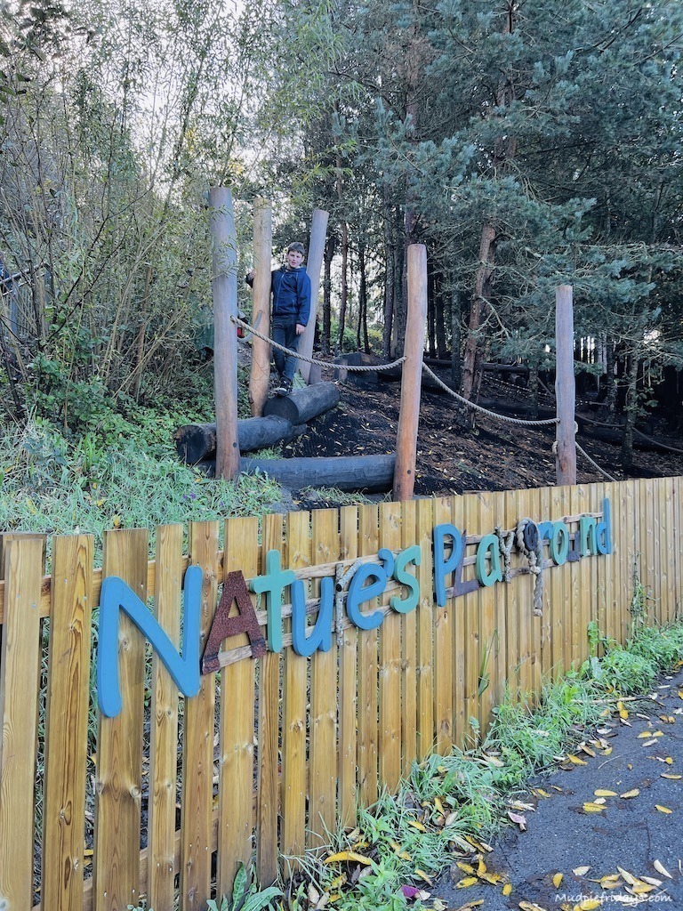 Natures playground sign at Eden Project