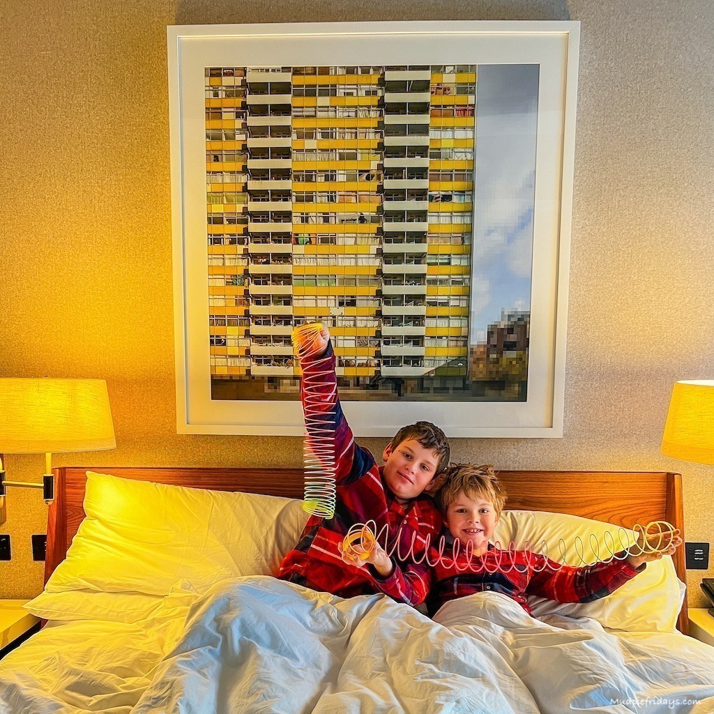 The boys in the hotel room