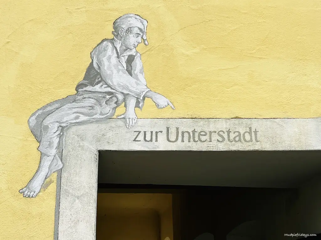 Some wall art on one of the buildings
